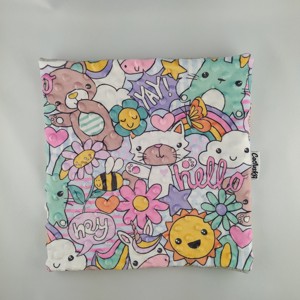 Esarfa tubulara cu animal, cu model floral (bebelus), , , ARTYNOS