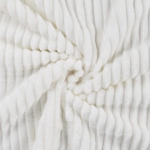 Pătură caldă din fleece cu nervuri 145x180-200 cm - casă & stil de viață - textile de casă - pături - Artynos.ro