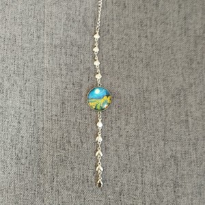 Lentile de sticlă inspirate de Van Gogh, brățară medicală din oțel -  - Artynos.ro