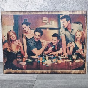 FRIENDS poza din lemn, Casa & Stil de viata, Accesorii pentru decorat casa, Picturi murale, Arta de perete din lemn, , ARTYNOS