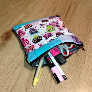 Suport de stilou patchwork bufniță -  - Artynos.ro