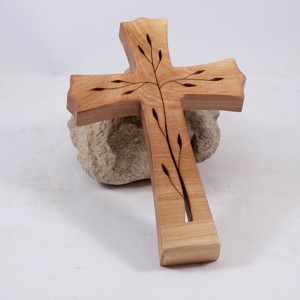 Cruce din lemn modelata, cruce de perete, , , ARTYNOS