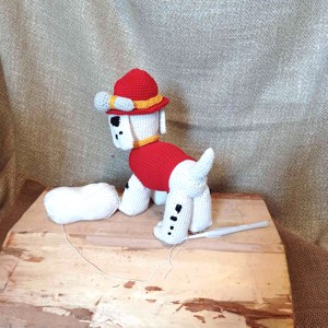 Paw Patrol-Marshall croșetat figura - jucării și echipamente pentru copii - plușuri - personaje de basm din pluș - Artynos.ro
