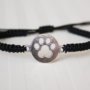 Brățară Makramé - Paw paw negru -  - Artynos.ro
