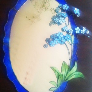 Oglinda albastru Tiffany forget-me-not, , , ARTYNOS