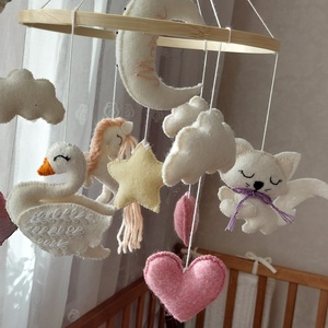Carusel bebelusi Little wonders Carusel mobil Carusel handmade, , Broderie, Cusătură, ARTYNOS