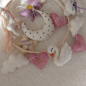 Carusel bebelusi Little wonders Carusel mobil Carusel handmade - casă & stil de viață - echipament pentru camera copiilor - decorațiuni pentru camera copilului - Artynos.ro