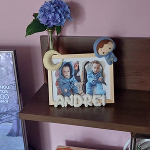Rama foto personalizata pentru copii Micul Astronaut - casă & stil de viață - echipament pentru camera copiilor - tablouri de cameră pentru copii - Artynos.ro
