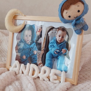 Rama foto personalizata pentru copii Micul Astronaut, Casă & Stil de viață, Echipament pentru camera copiilor, Tablouri de cameră pentru copii, Broderie, Cusătură, ARTYNOS