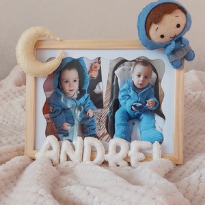 Rama foto personalizata pentru copii Micul Astronaut - casă & stil de viață - echipament pentru camera copiilor - tablouri de cameră pentru copii - Artynos.ro