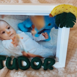 Rama foto personalizata pentru copii Maimutica zurlii - casă & stil de viață - echipament pentru camera copiilor - tablouri de cameră pentru copii - Artynos.ro