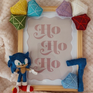 Rama foto personalizata pentru copii Super Sonic, Casă & Stil de viață, Echipament pentru camera copiilor, Tablouri de cameră pentru copii, Broderie, Cusătură, ARTYNOS
