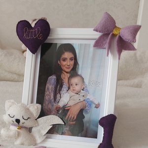 Rama foto personalizata pentru copii Pisicuta Aristocrata, Casa & Stil de viata, Echipament pentru camera copiilor, Tablouri de camera pentru copii, Broderie, Cusatura, ARTYNOS