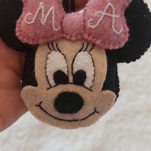 Marturie botez fetita Minnie handmade fetru - jucării și echipamente pentru copii - daruri de botez - Artynos.ro