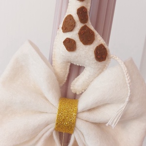 Lumanare botez handmade premium. Lumanare botez personalizata. Lumanare botez Safari Lumanare botez fetita. Lumanare gir - Artynos.ro