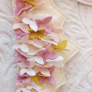Coronita aniversara pentru copii personalizata. Coronita fetite cu fluturasi. Coronita serbare - îmbrăcăminte și modă - costume și măști de carnaval - costume - Artynos.ro