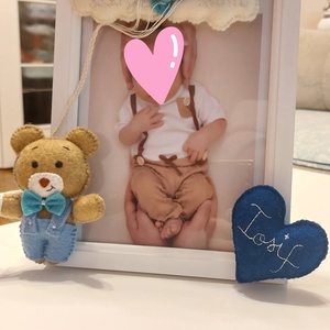 Rama foto personalizata Ursulet Newborn - pentru copii si bebelusi. Cadou newborn. Cadou personalizat. Camera copilului - casă & stil de viață - echipament pentru camera copiilor - tablouri de cameră pentru copii - Artynos.ro