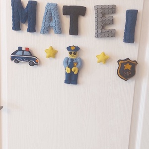 Ghirlanda personalizata cu nume. LEGO. Cadouri pentru copii. Decoratiuni handmade.Jucarii personalizate, Casa & Stil de viata, Echipament pentru camera copiilor, Decoratiuni de camera, Broderie, Cusatura, ARTYNOS