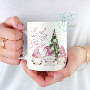 Cana ceramica Elf de Craciun - Sweet Little Gnomes Christmas Mug - Artynos.ro