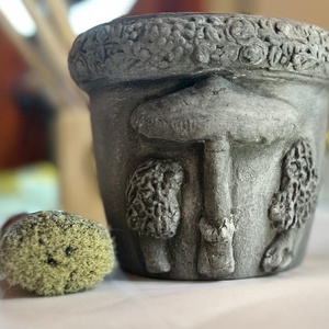 Ghiveci ceramic lucrat manual - accesorii locuință - accesorii pentru casă și grădină - cultivarea plantelor  - Artynos.ro