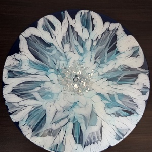 Ceas de perete handmade din rasina - casă & stil de viață - decorațiuni de casă - decorațiuni de pereți - ceasuri de perete - Artynos.ro