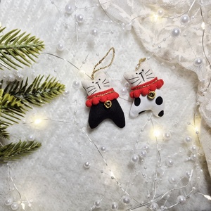 SET decoratiuni Craciun - Pisicute dansatoare  - Artynos.ro