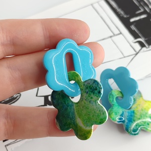 Cercei Spring in Pastel - bijuterii - cercei - cercei hoops - Artynos.ro