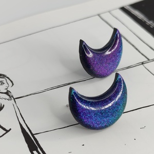 Cercei Wear the Moon - bijuterii - cercei - cercei din rășină - Artynos.ro