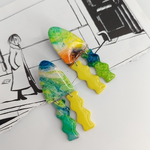 Cercei Spring in Pastel, Bijuterii, Cercei, Cercei Hoops, Confectionarea bijuteriilor, ARTYNOS