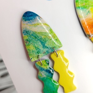 Cercei Spring in Pastel - bijuterii - cercei - cercei hoops - Artynos.ro