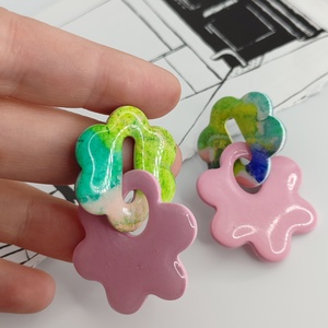 Cercei Spring in Pastel - bijuterii - cercei - cercei hoops - Artynos.ro