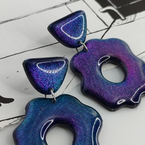 Cercei ParticulaChroma - bijuterii - cercei - cercei lungi - Artynos.ro