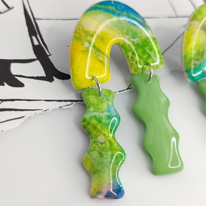 Cercei Spring in Pastel - bijuterii - cercei - cercei hoops - Artynos.ro