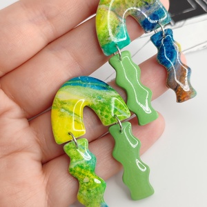 Cercei Spring in Pastel - bijuterii - cercei - cercei hoops - Artynos.ro