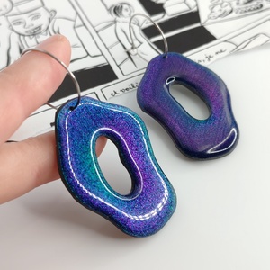 Cercei ParticulaChroma - bijuterii - cercei - cercei lungi - Artynos.ro