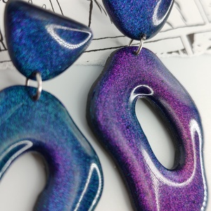 Cercei ParticulaChroma - bijuterii - cercei - cercei lungi - Artynos.ro