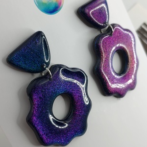 Cercei ParticulaChroma - bijuterii - cercei - cercei lungi - Artynos.ro