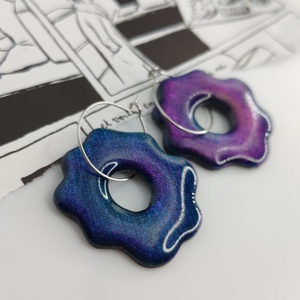 Cercei ParticulaChroma - bijuterii - cercei - cercei lungi - Artynos.ro