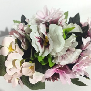 Ghiveci Ceramică Roz Cu Panseluțe și Margarete - casă & stil de viață - decorațiuni de casă - decorațiuni de masă și rafturi - boluri decorative - Artynos.ro