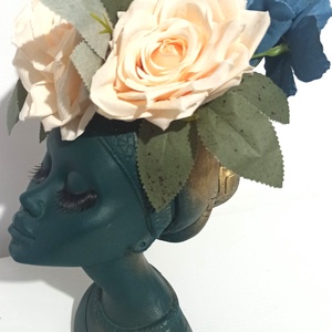 MARICA DIN CERAMICĂ CU GENE, TRANDAFIRI ȘI HORTENSIE - casă & stil de viață - decorațiuni de casă - decorațiuni de masă și rafturi - boluri decorative - Artynos.ro