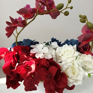 IKEBANA CU ORCHIDEE, TRANDAFIRI SI HORTENSIE, Casa & Stil de viata, Decoratiuni de casa, Accesorii florale, Cutii cu flori, Aranjament de flori, ARTYNOS