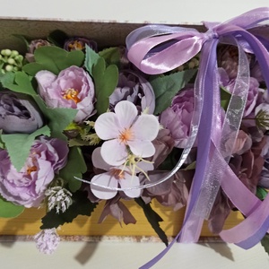 Carte Lavender Cu Floricele Mov, Casa & Stil de viata, Decoratiuni de casa, Accesorii florale, Cutii cu flori, Aranjament de flori, ARTYNOS