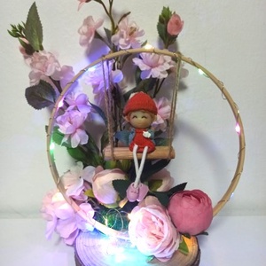 Decorațiune Fetiță Pe Leagăn - casă & stil de viață - decorațiuni de casă - decorațiuni de masă și rafturi - decorațiuni de masă - Artynos.ro