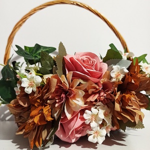 Cos mare cu trandafiri si dalii - Artynos.ro