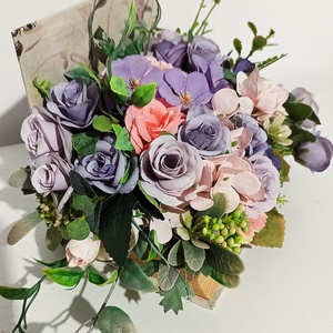 Carte cu floricele mov, lila - casă & stil de viață - decorațiuni de casă - accesorii florale - cutii cu flori - Artynos.ro