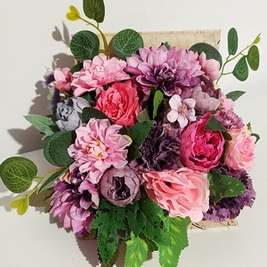 Carte cu dalii roz si violet - Artynos.ro