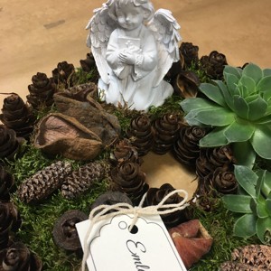 Coroană naturală, ornament funerar - Memoria ta este eternă -  - Artynos.ro