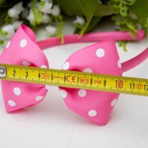 Masnis bentiță de păr cravată de păr - Pink polka dots -  - Artynos.ro