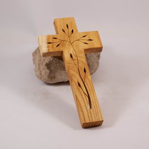 Cruce din lemn modelata, cruce de perete, , , ARTYNOS