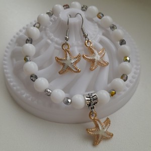 Set de bijuterii cu stea de mare - bratara, cercei, , , ARTYNOS